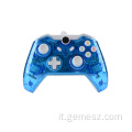 Gamepad cablato blu trasparente per controller Xbox One